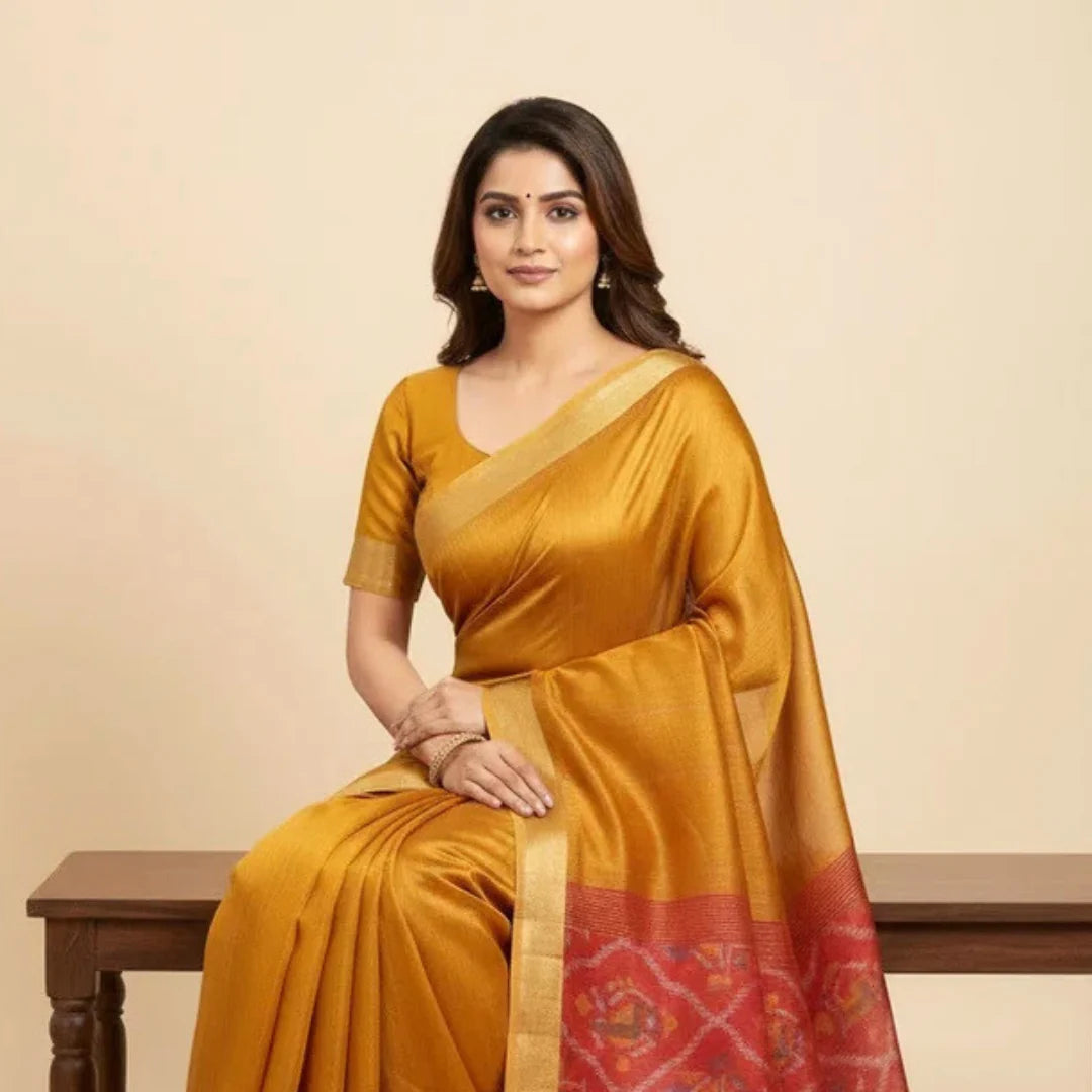 Cotton Linen & Organza Sarees