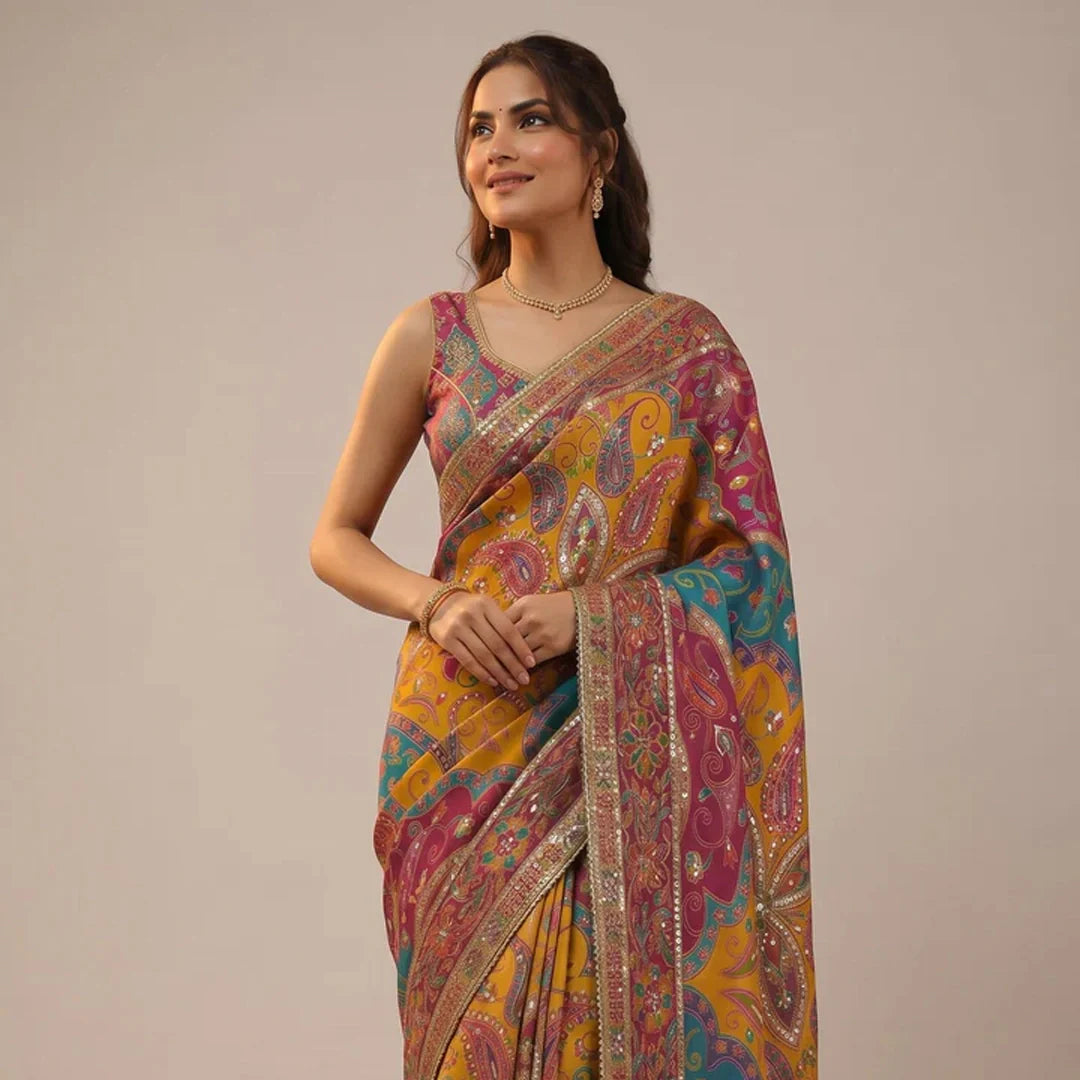 Kashmiri Kani Silk Sarees