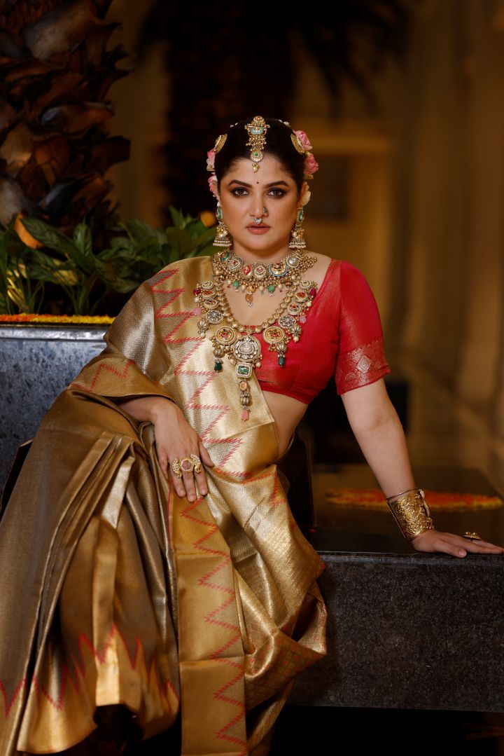 Gorgeous Gold Tissue Silk Saree