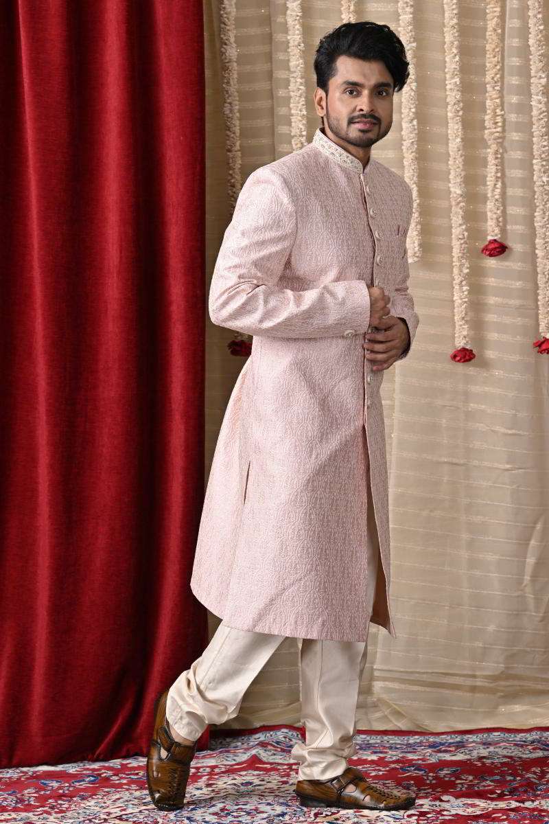 Soft Pink Sherwani