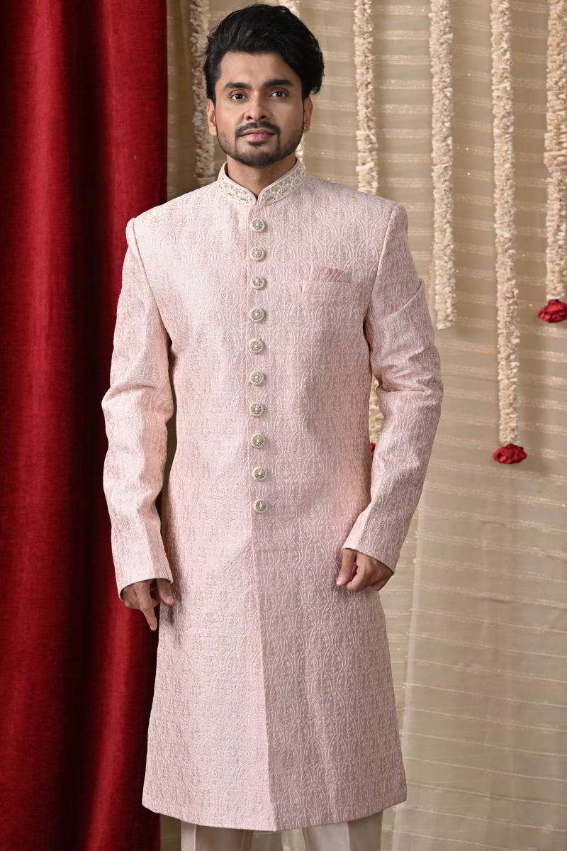 Soft Pink Sherwani