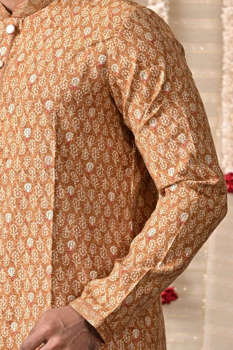 Mustard Cotton Kurta Set