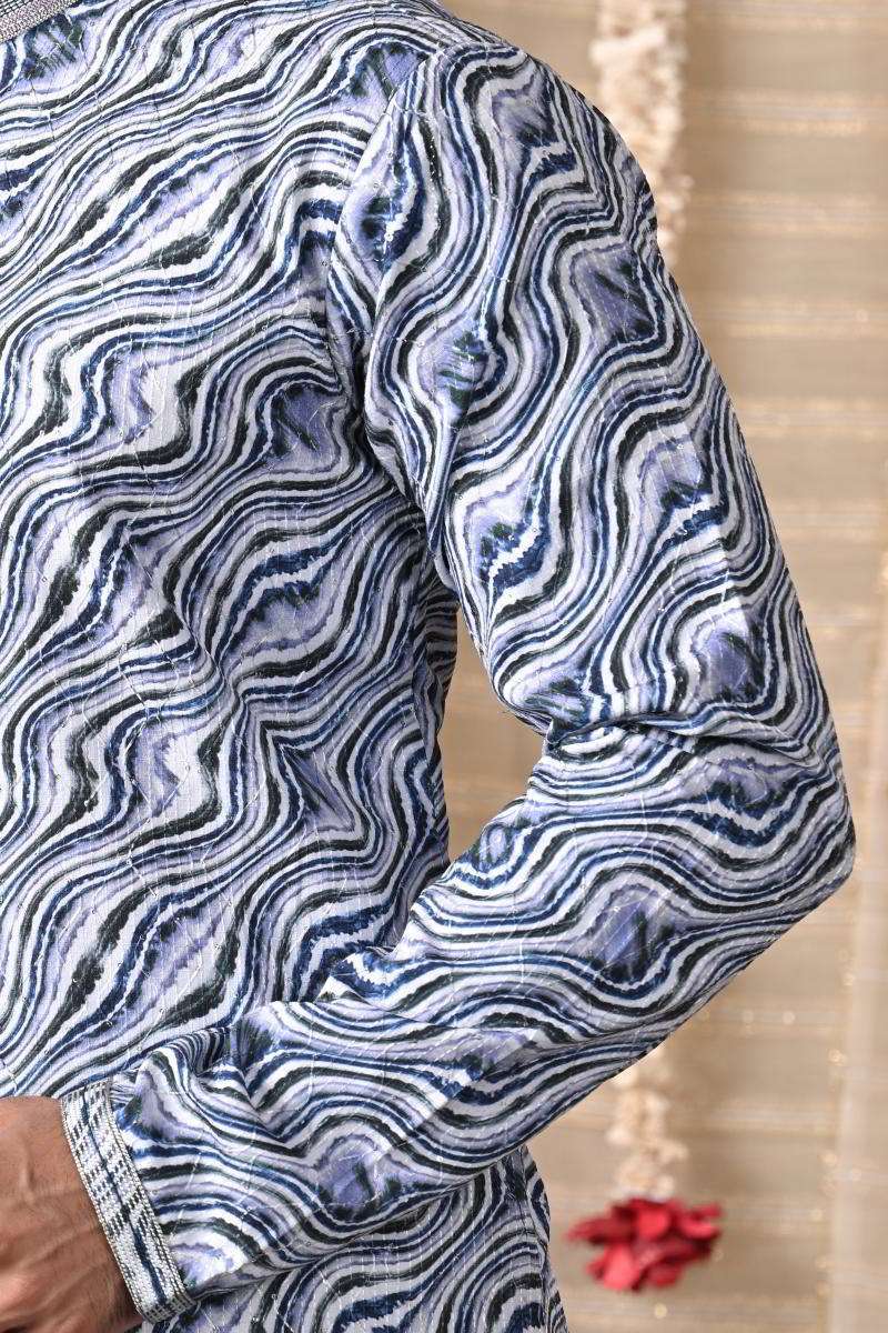 Sapphire Blue Cotton Kurta Set