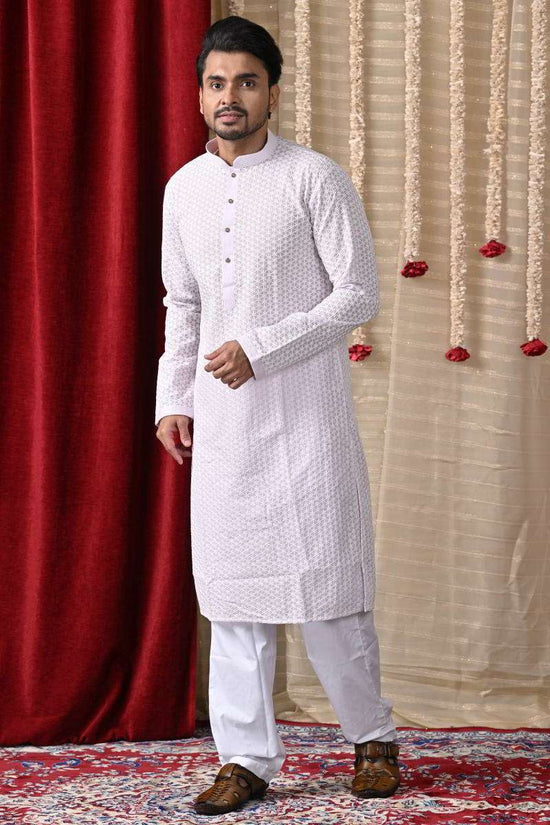 Lavender Cotton Kurta Set