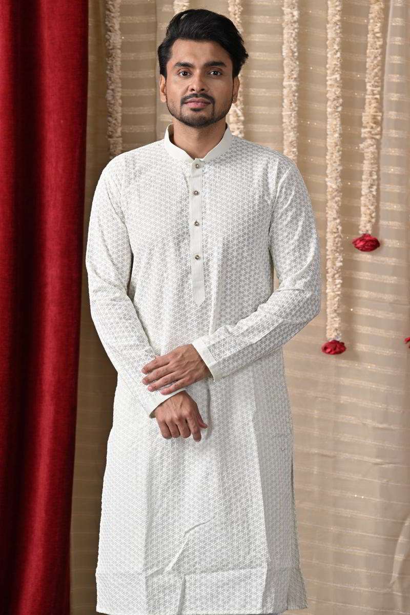 Mint Green Cotton Kurta Set