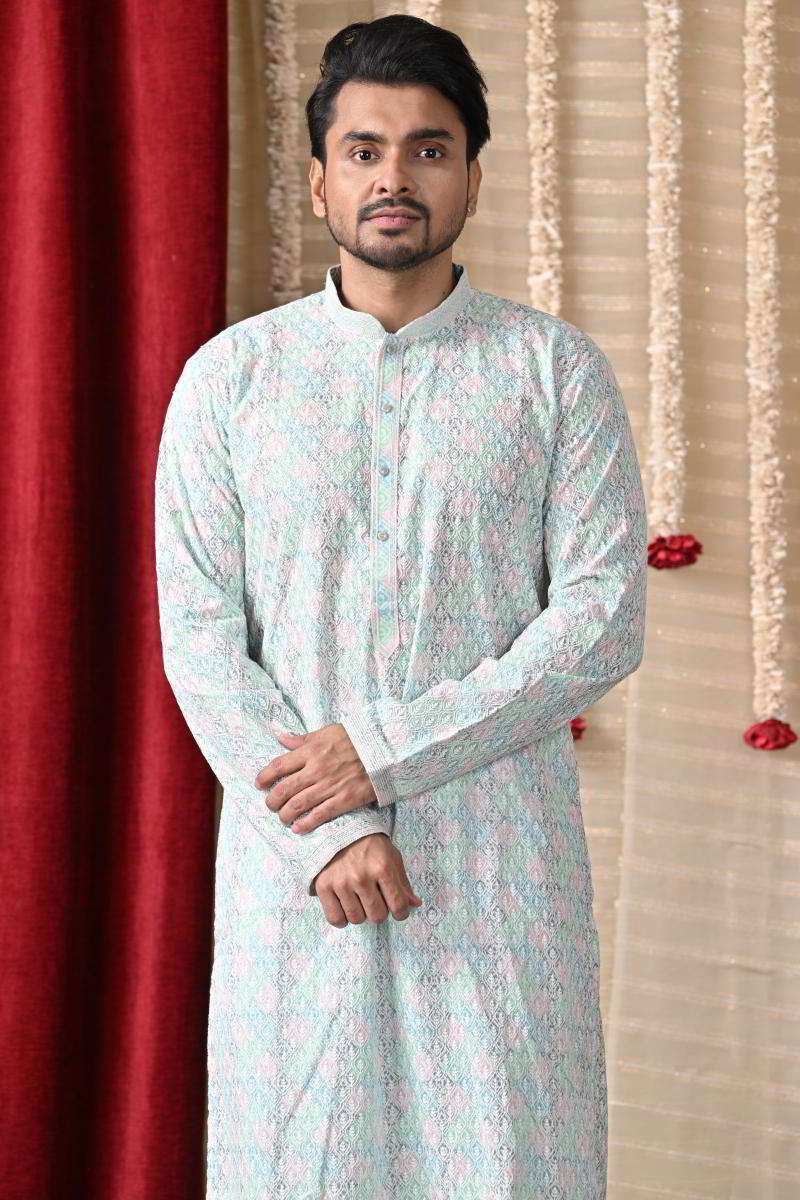 Pastel Cotton Kurta Set