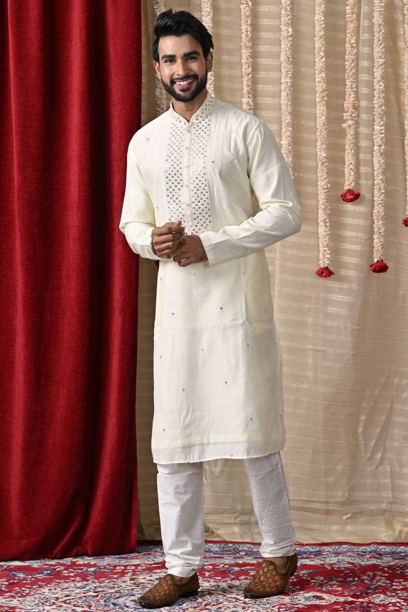 Lemon Yellow Cotton Kurta Set