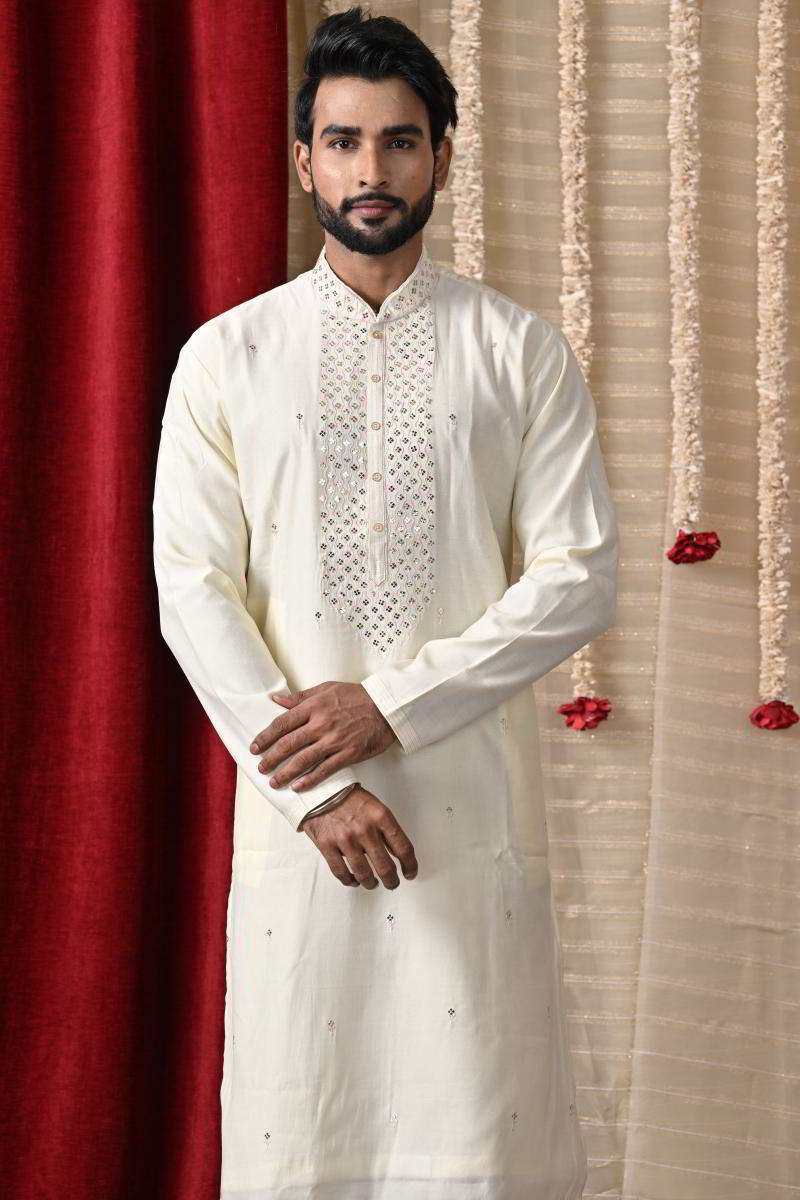 Lemon Yellow Cotton Kurta Set