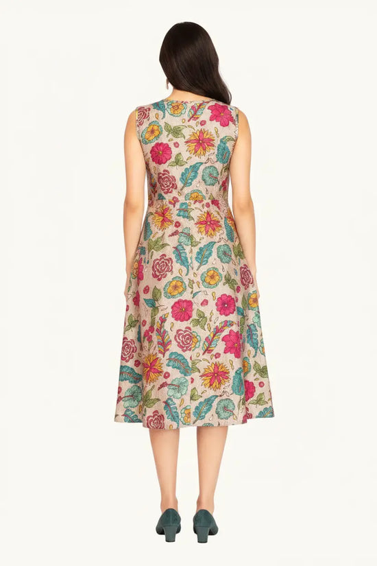 Grey Chinon Straight Printed Kurti - Rangoli India