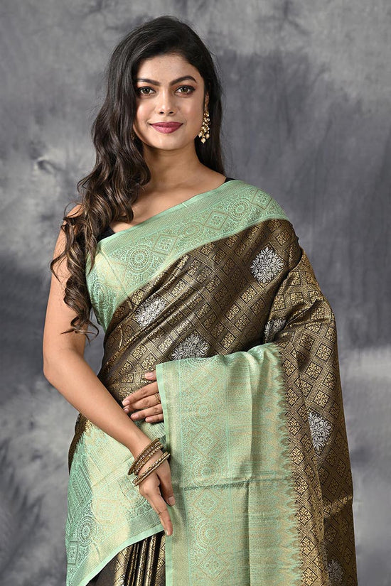 Green Katan Silk Saree