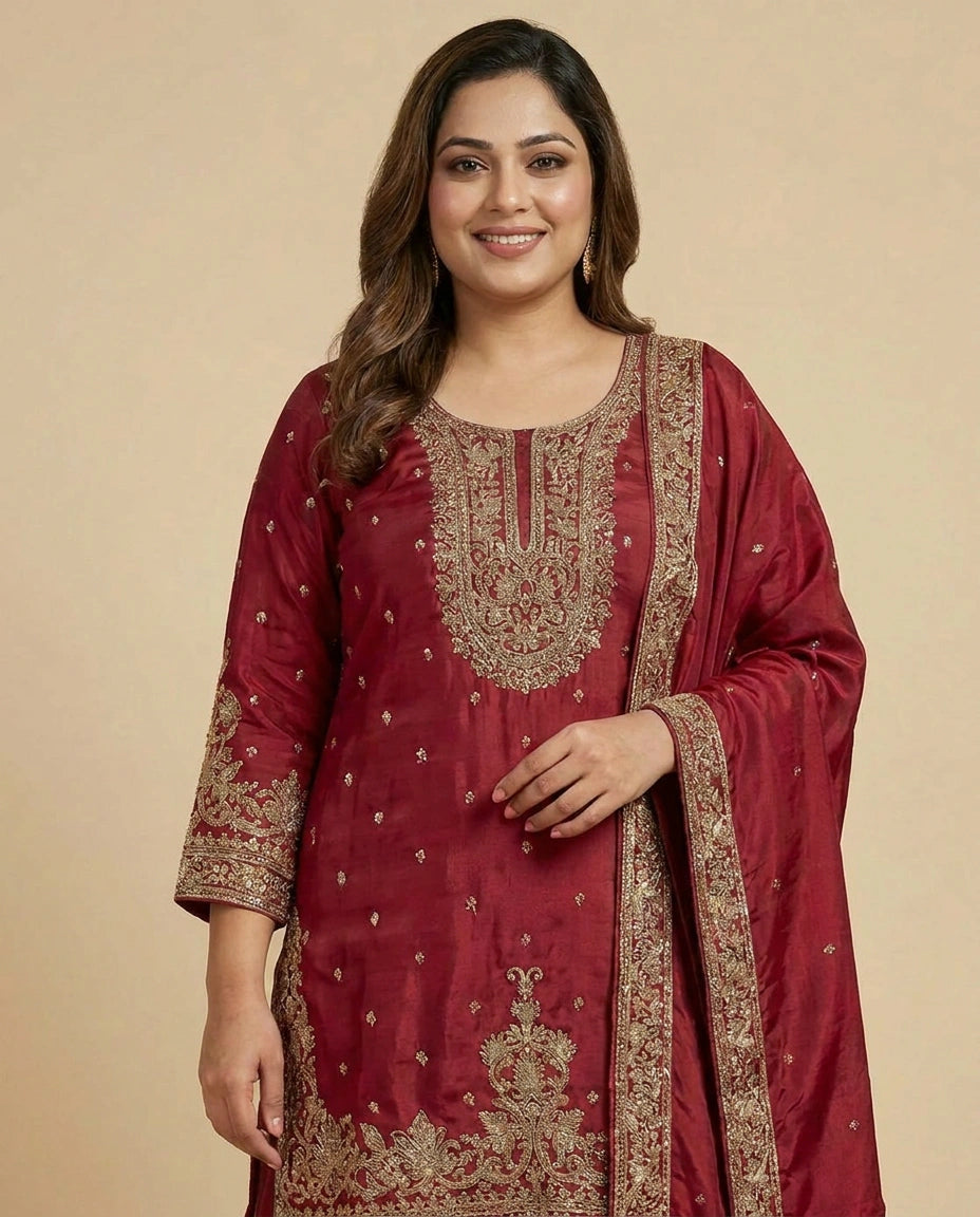 Embellished Sharara Suit - Rangoli India