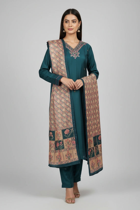 Refined Dola Silk Straight Suit - Rangoli Sarees