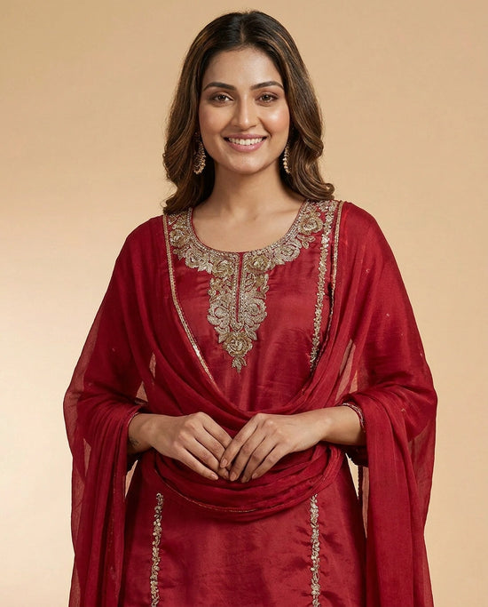 Chinon Co-ord Set Suit - Rangoli India