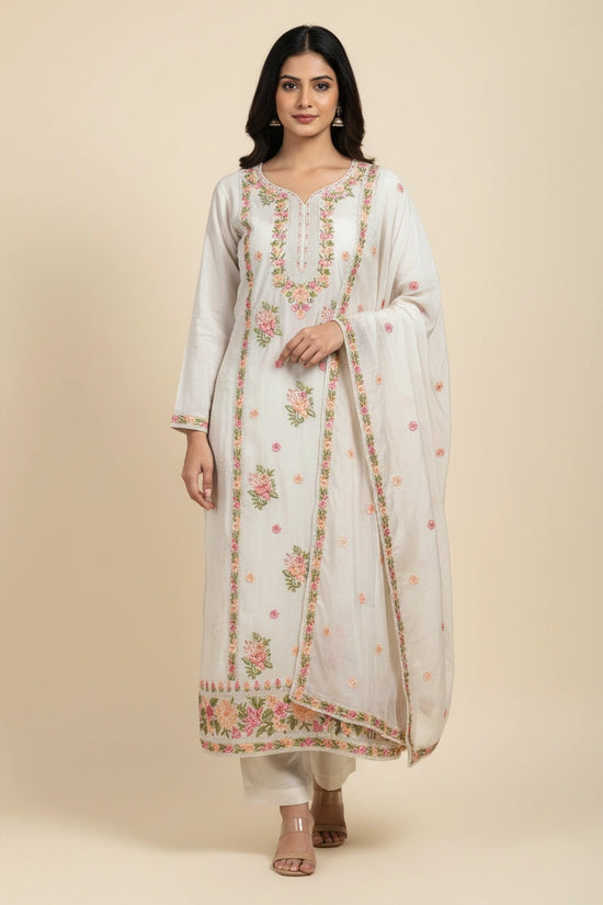 Refined Muslin Straight Suit - Rangoli Sarees