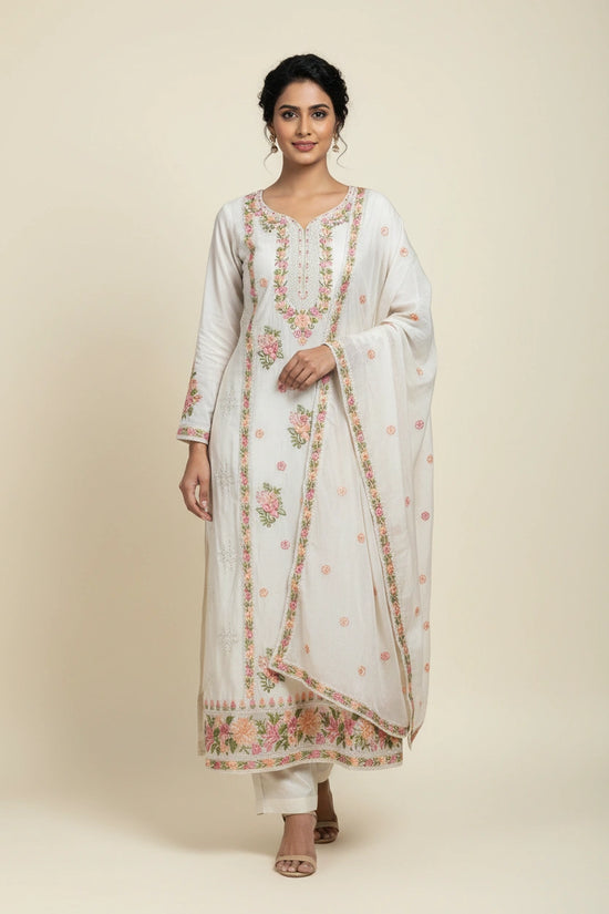 Refined Muslin Straight Suit - Rangoli Sarees
