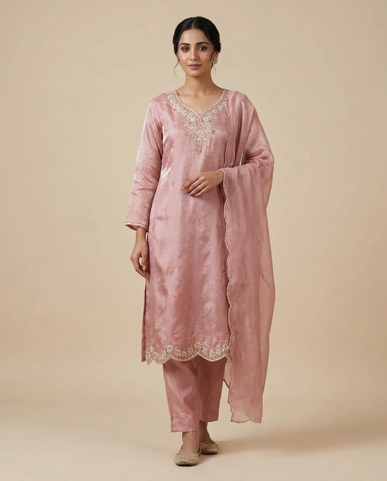 Satin Patiala Suit Set Suit Patiala by Rangoli
