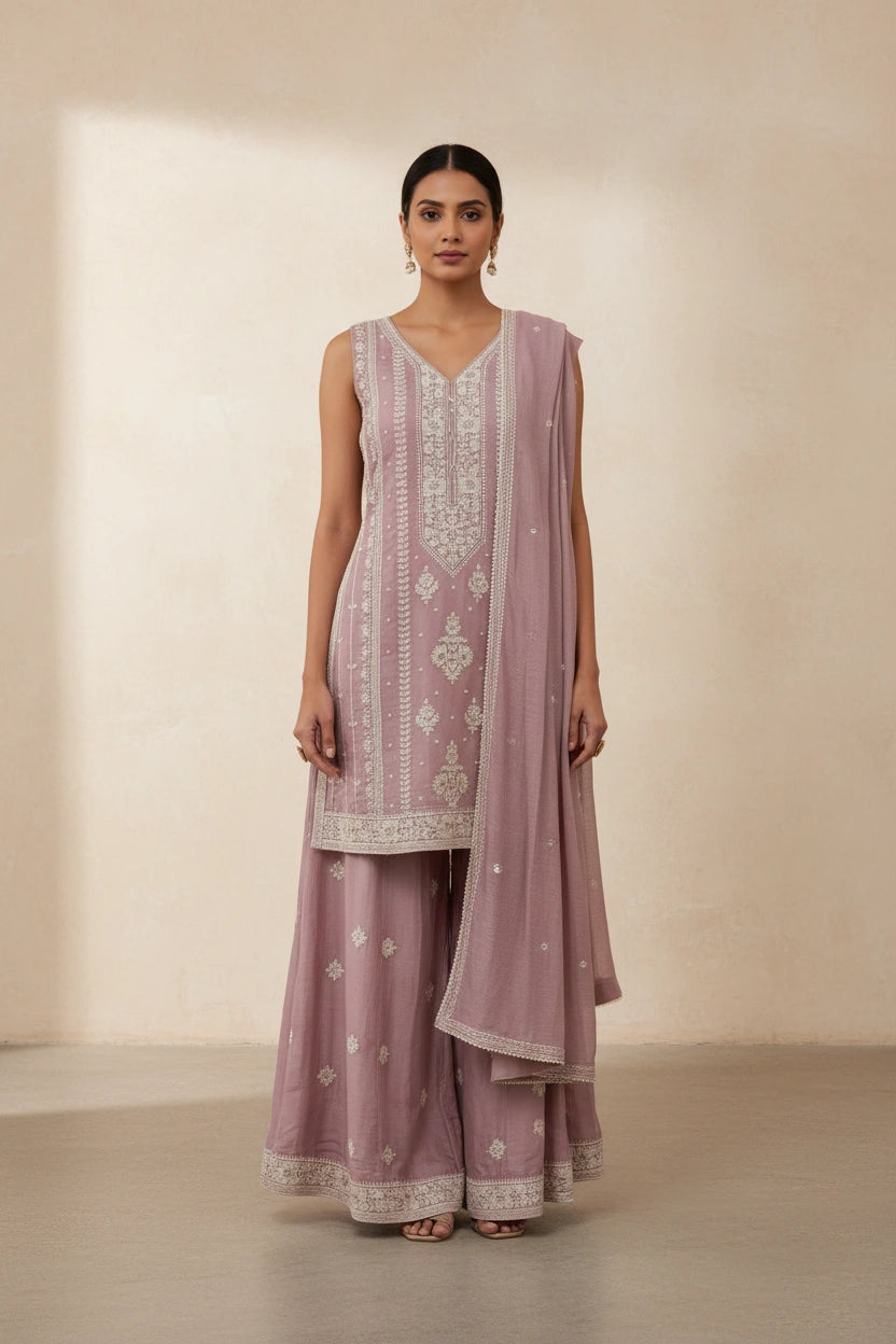 Chic Cotton Side Slit Suit - Rangoli Sarees