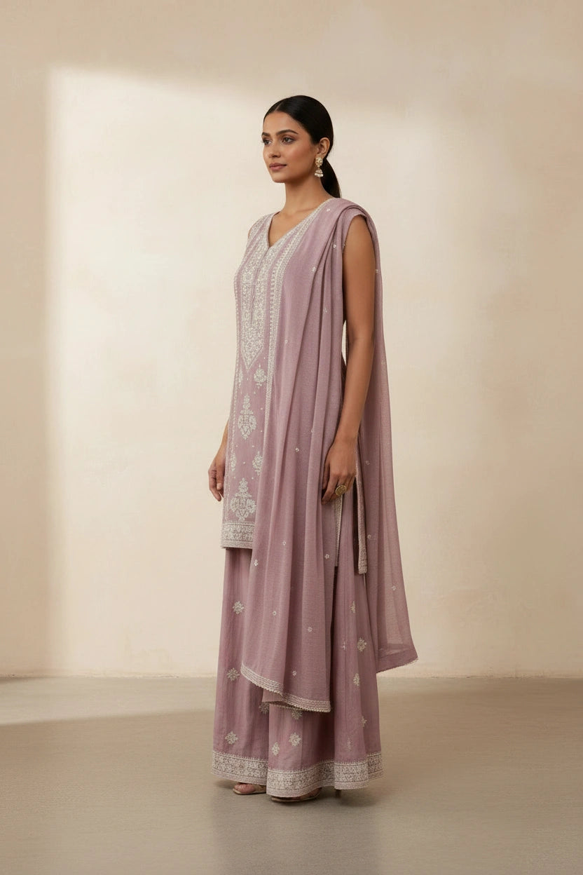 Chic Cotton Side Slit Suit - Rangoli Sarees