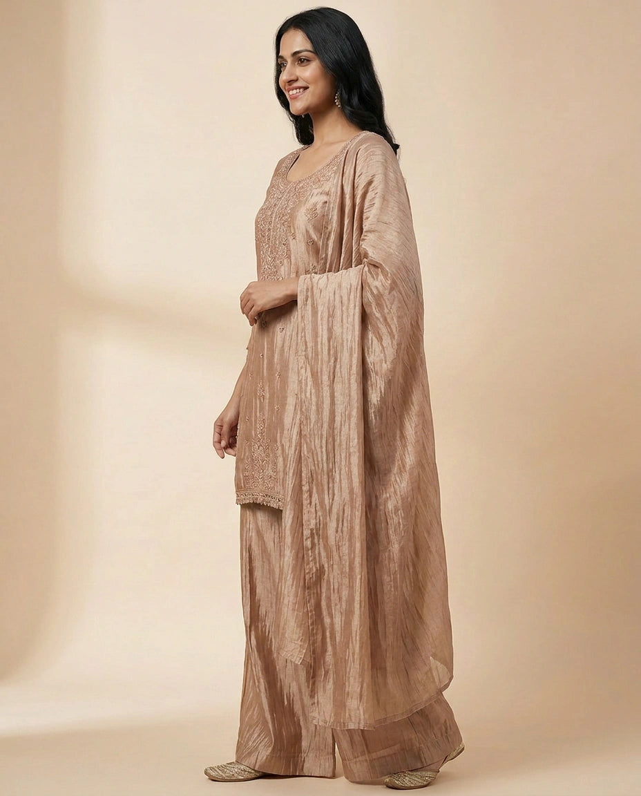 Tissue Co-ord Set Suit - Rangoli India