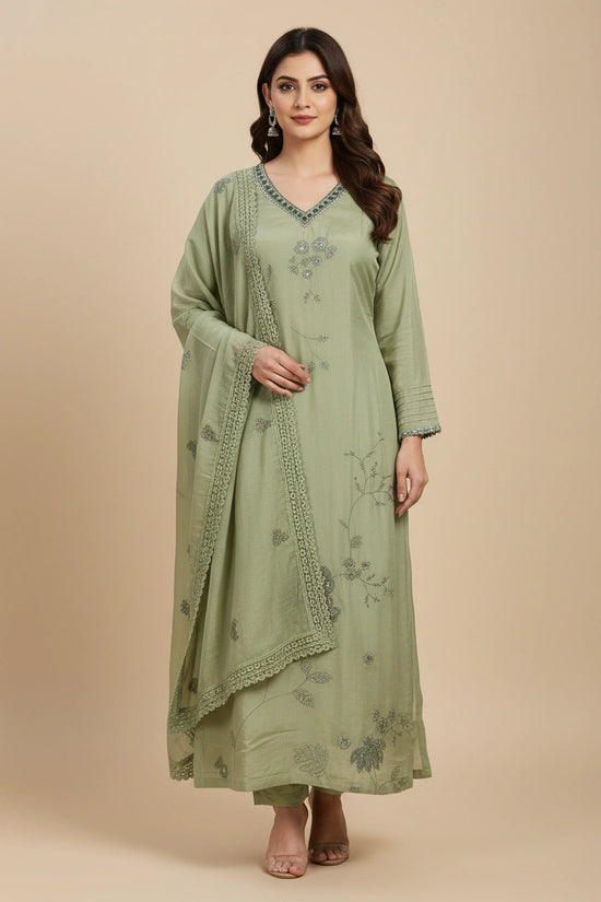 Refined Muslin Straight Suit - Rangoli Sarees