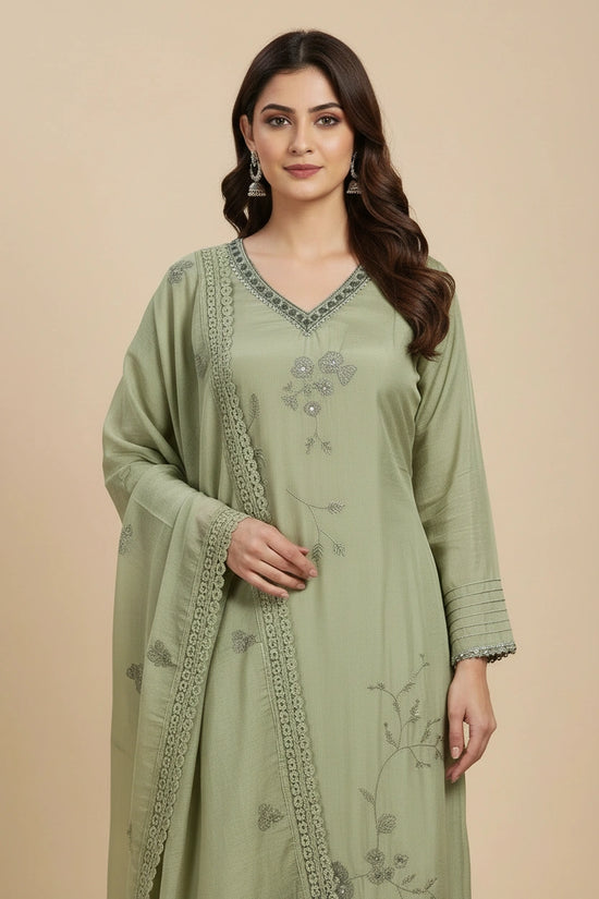 Refined Muslin Straight Suit - Rangoli Sarees