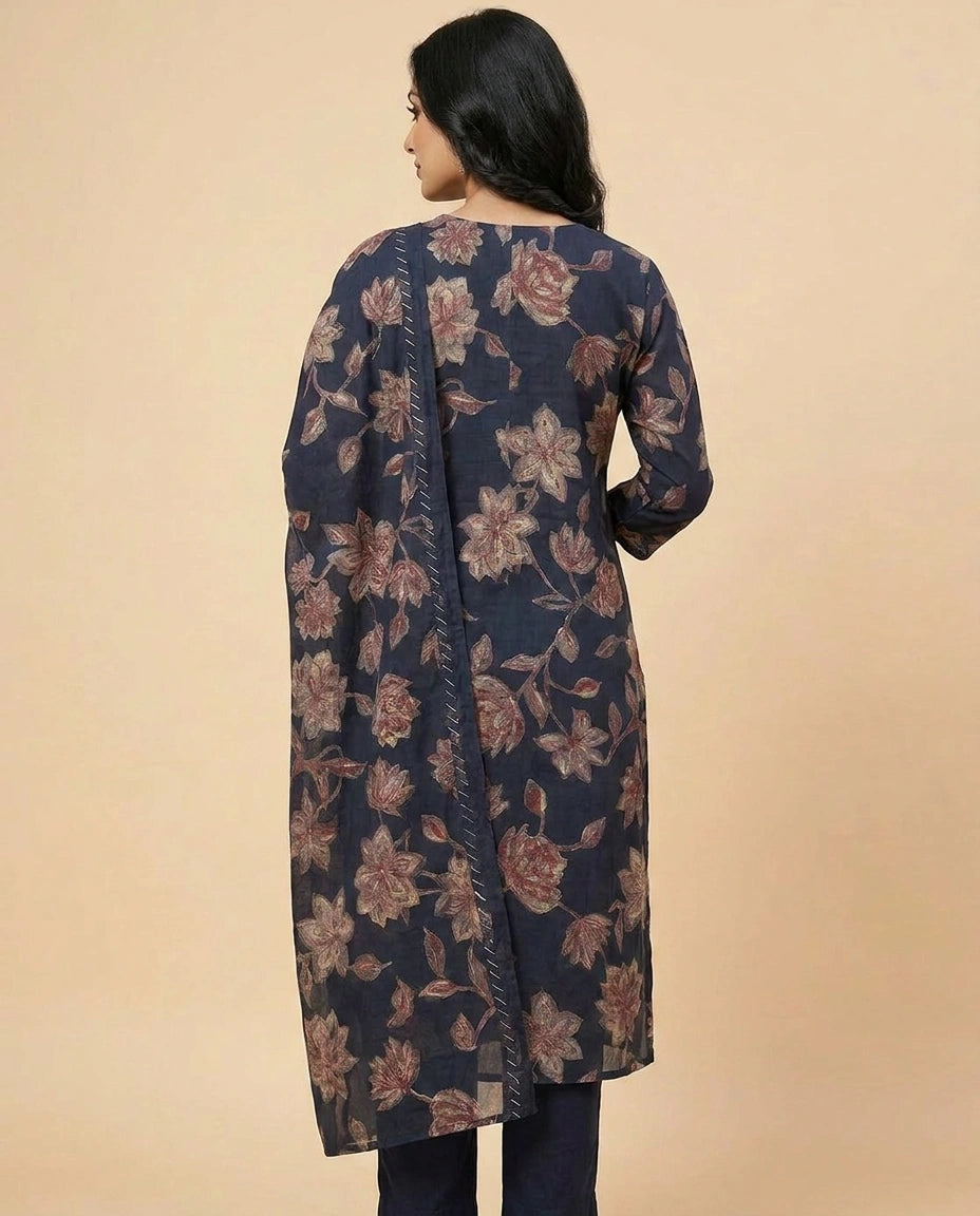 Straight Suit in Soft Cotton for Women - Daily Wear