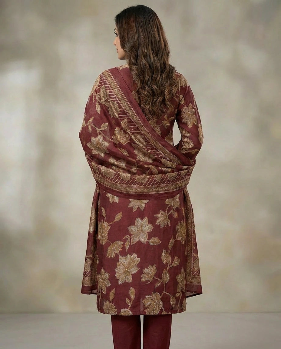Straight Suit in Soft Cotton for Women - Daily Wear