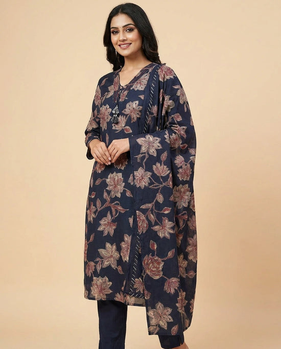 Straight Suit in Soft Cotton for Women - Daily Wear