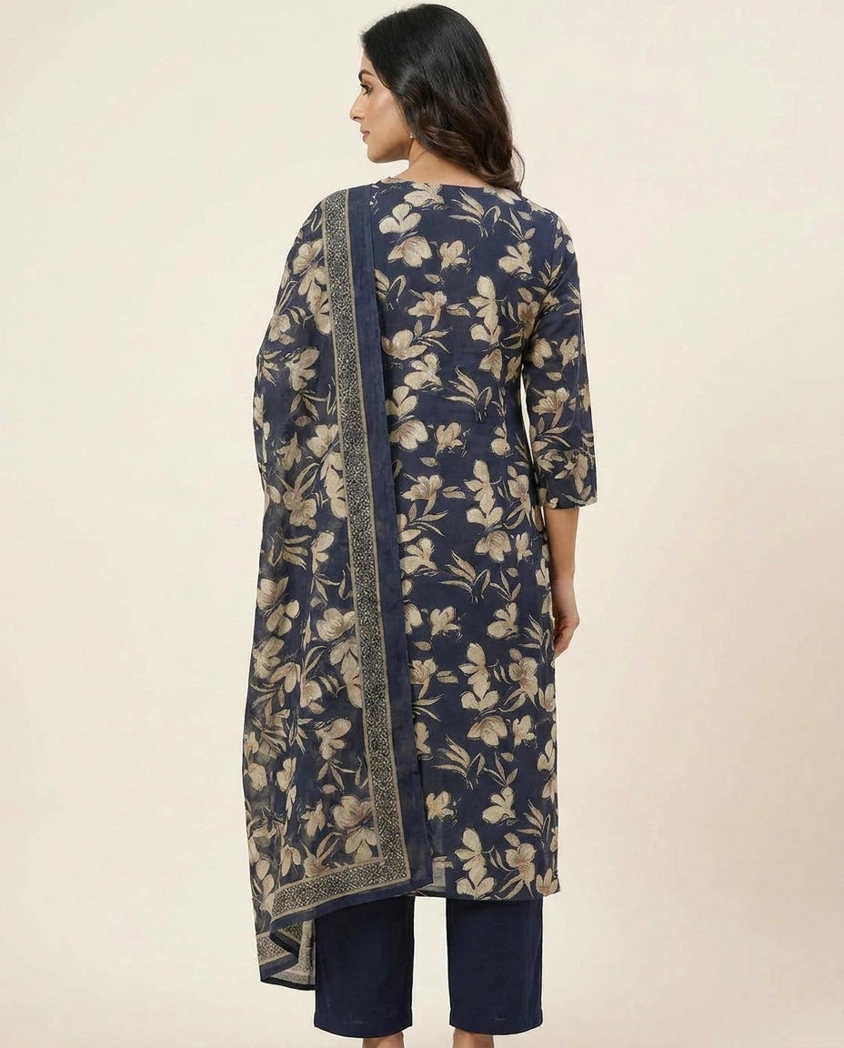 Everyday Cotton Straight Suit for Women - Daily Wear