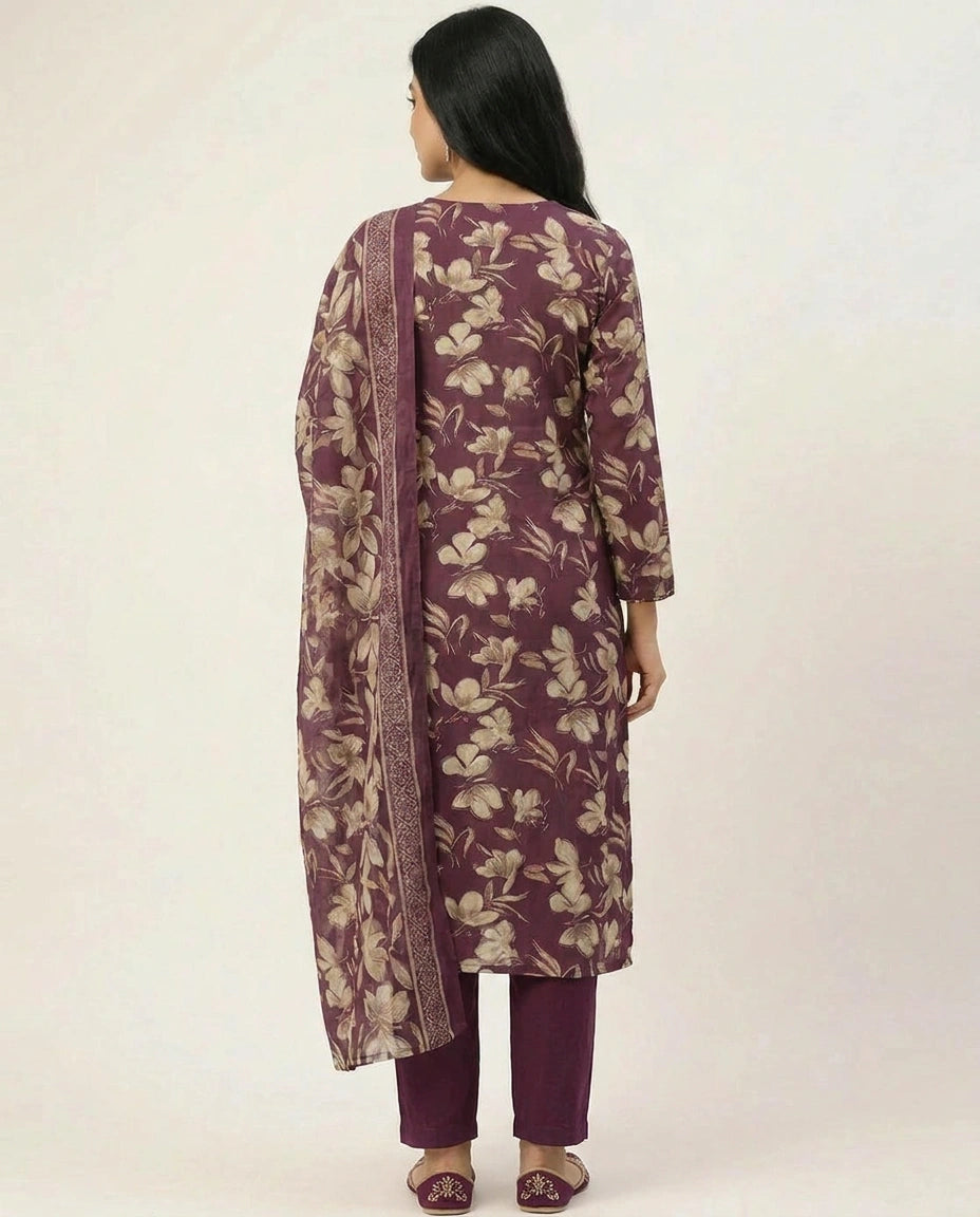 Everyday Cotton Straight Suit for Women - Daily Wear