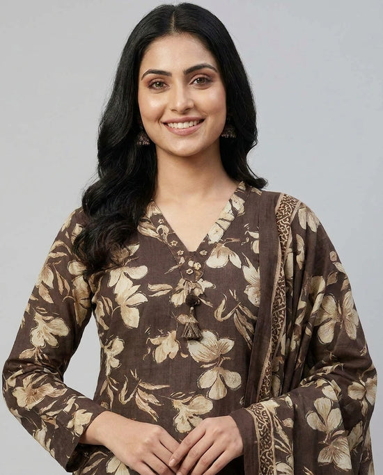 Everyday Cotton Straight Suit for Women - Daily Wear