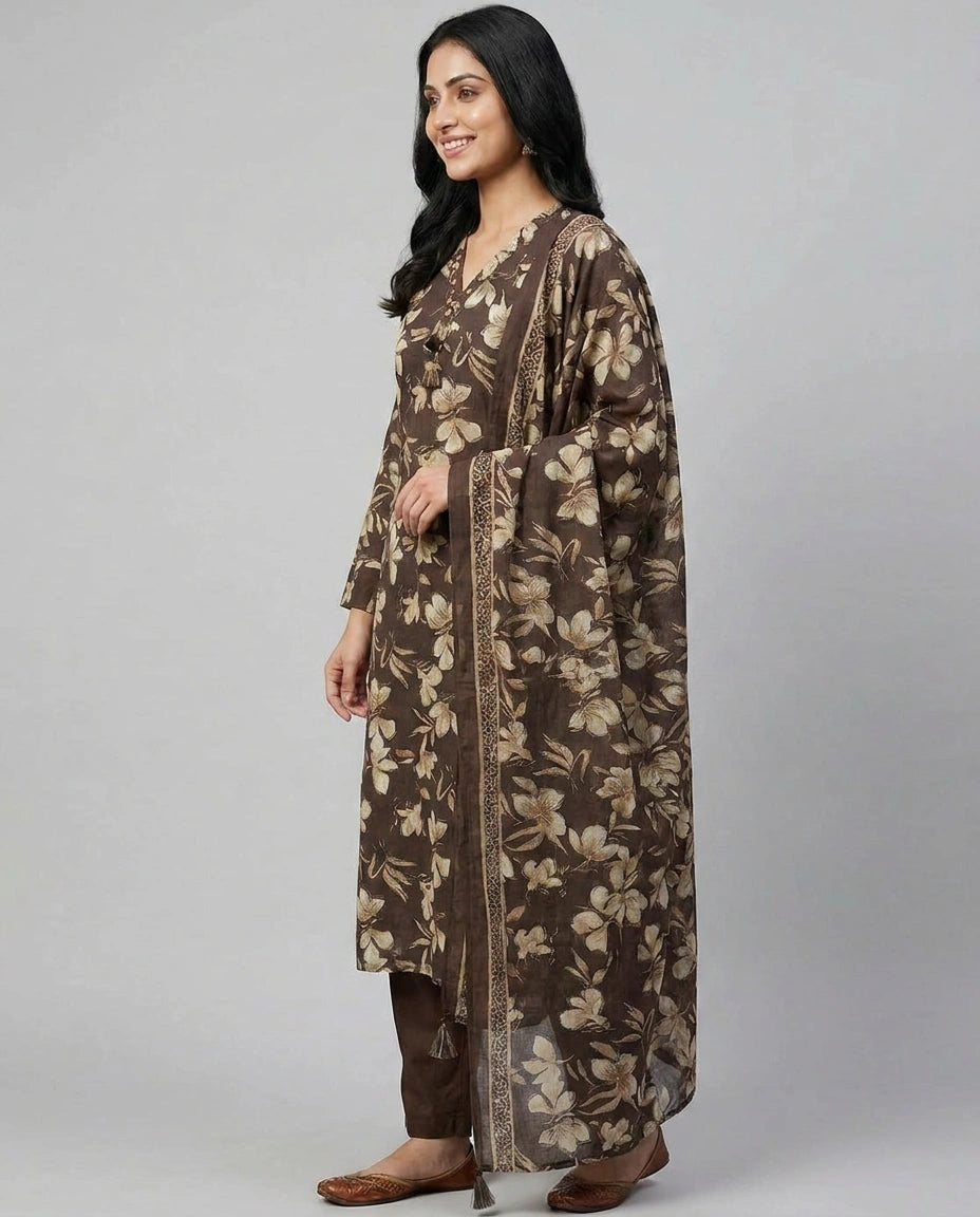 Everyday Cotton Straight Suit for Women - Daily Wear