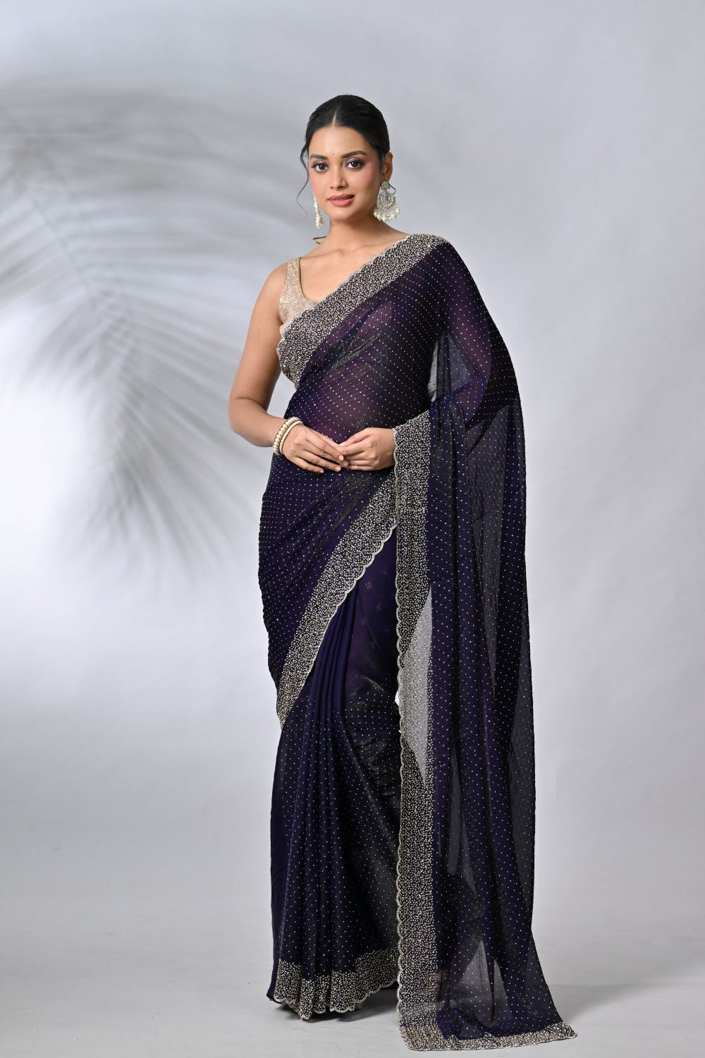 Purple Tissue Sarees
