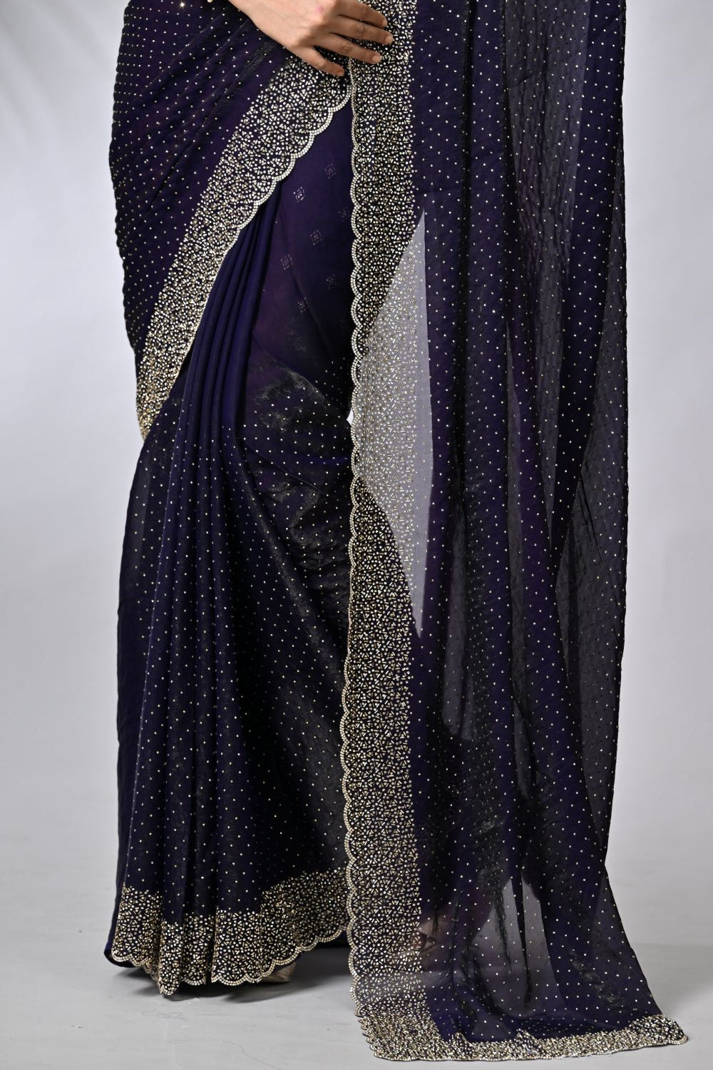 Purple Tissue Sarees