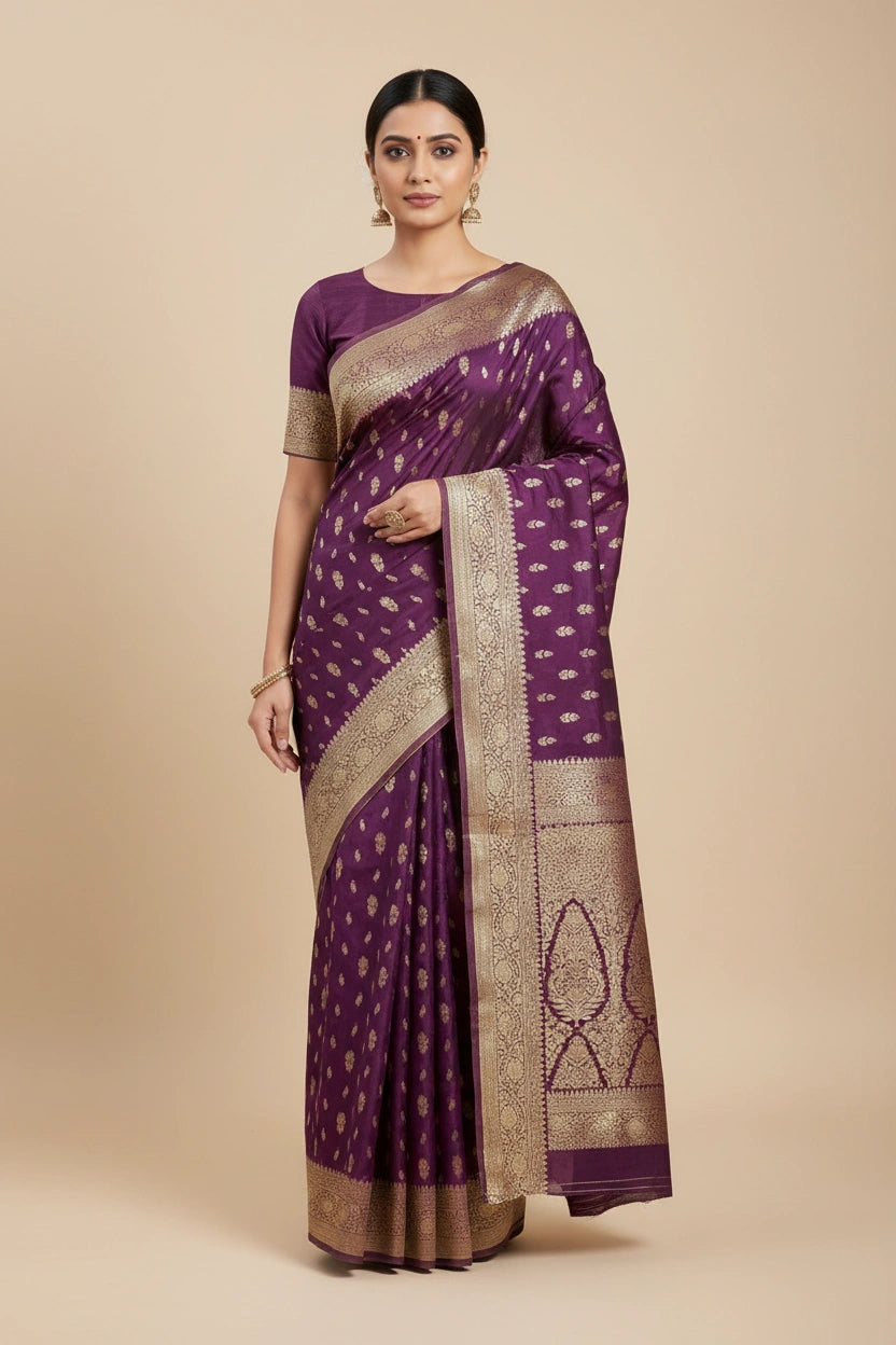 Designer Crepe Khaddi Silk Banarasi Silk Saree - Lime Green | Rangoli