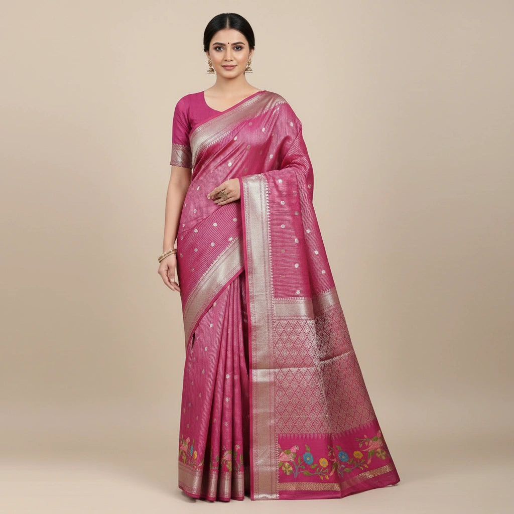 Banarasi Tissue Silk Saree with Intricate Weave