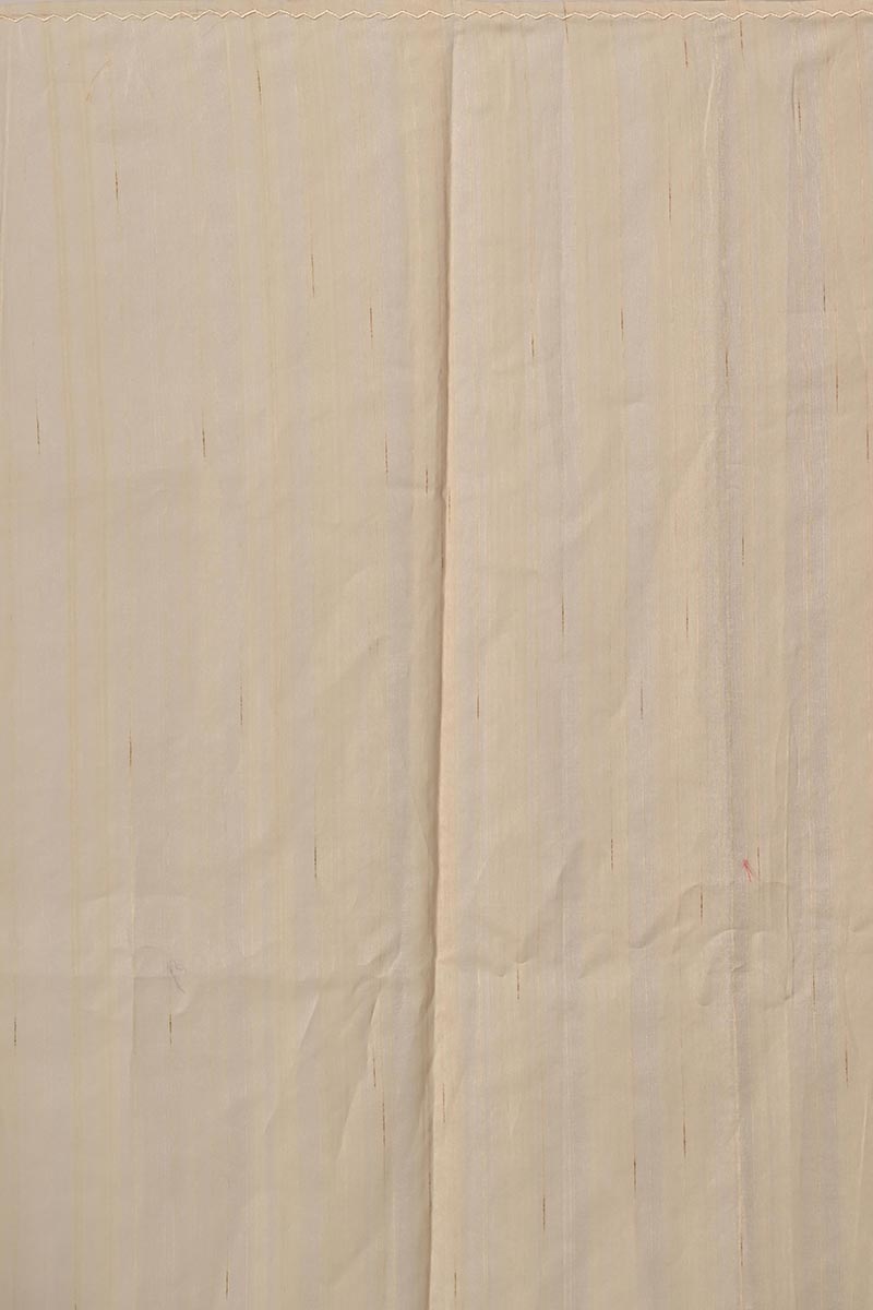 Beige Tussar Silk Saree