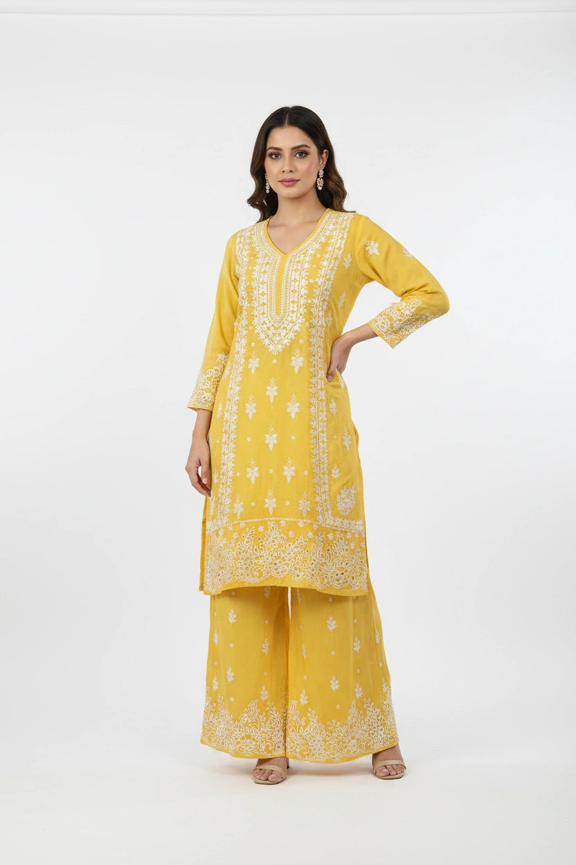 Breezy Cotton Kurti with Bottom - Rangoli Sarees