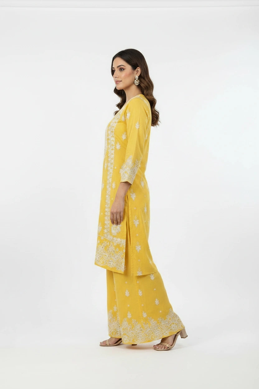 Breezy Cotton Kurti with Bottom - Rangoli Sarees