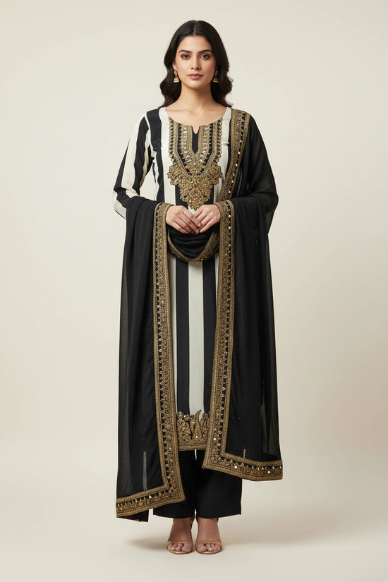 Refined Crepe Silk Straight Suit - Rangoli Sarees