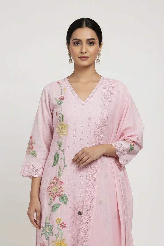 Flattering Cotton A-Line Suit - Rangoli Sarees