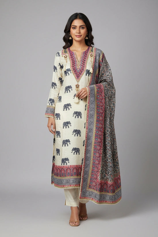 Refined Dola Silk Straight Suit - Rangoli Sarees