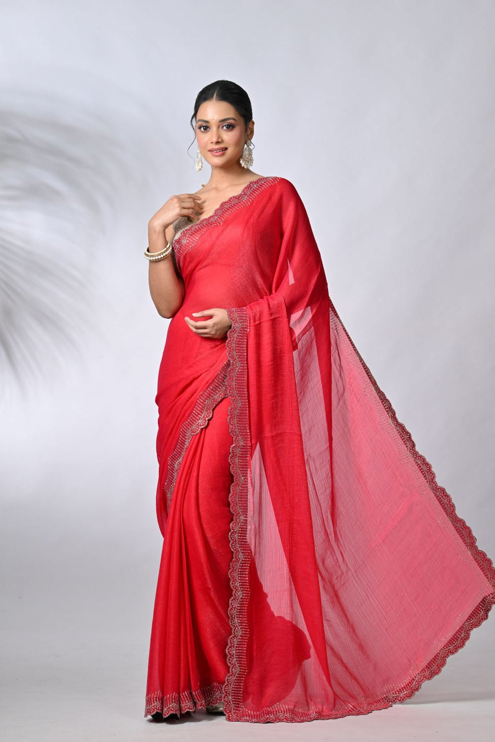 Rani Chiffon Sarees