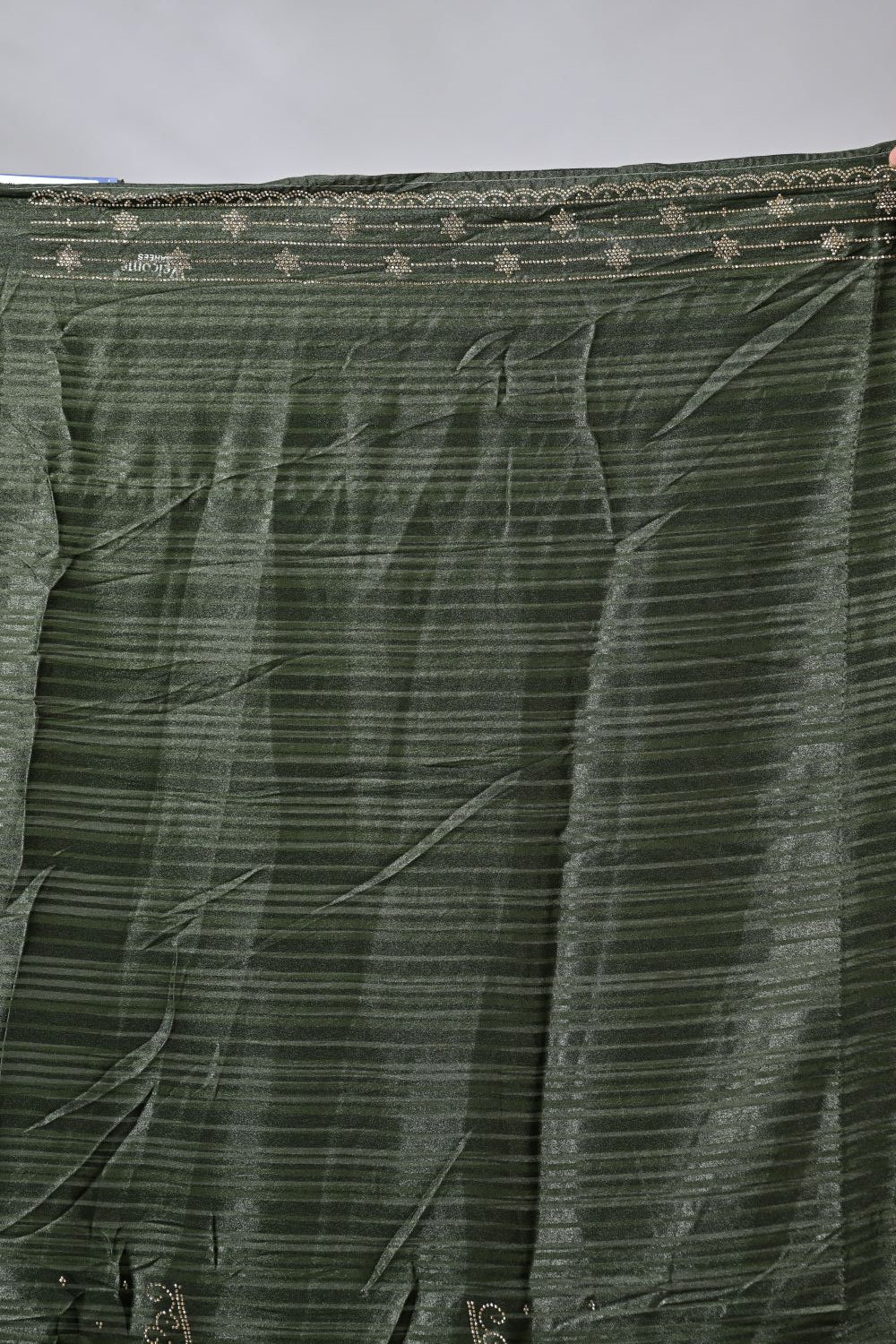 Mehandi Satin Sarees