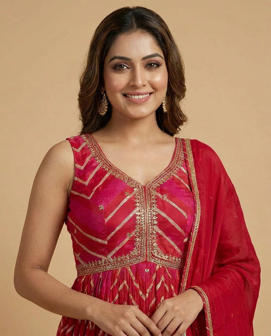 Chinon Straight Suit - Rangoli India