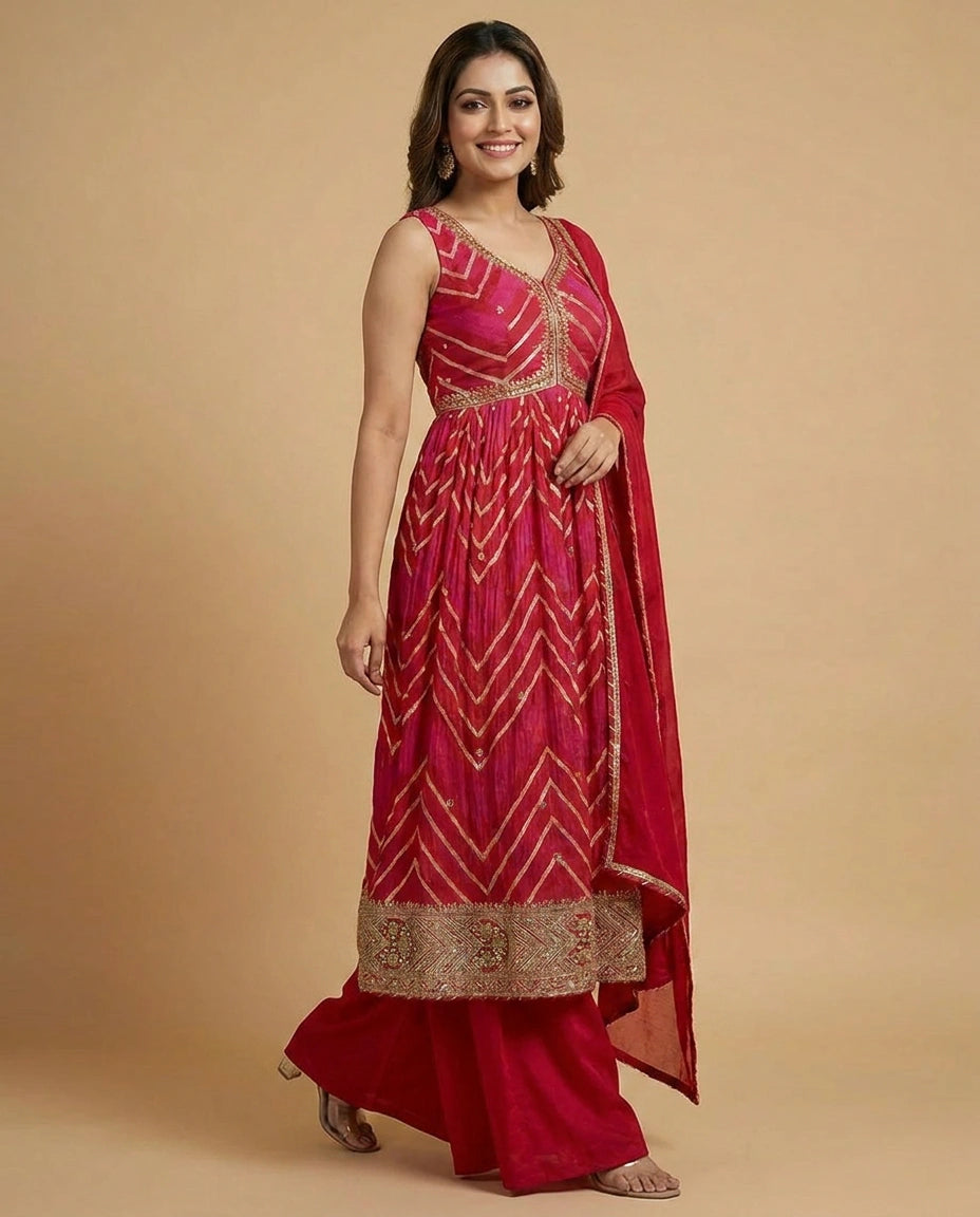 Chinon Straight Suit - Rangoli India