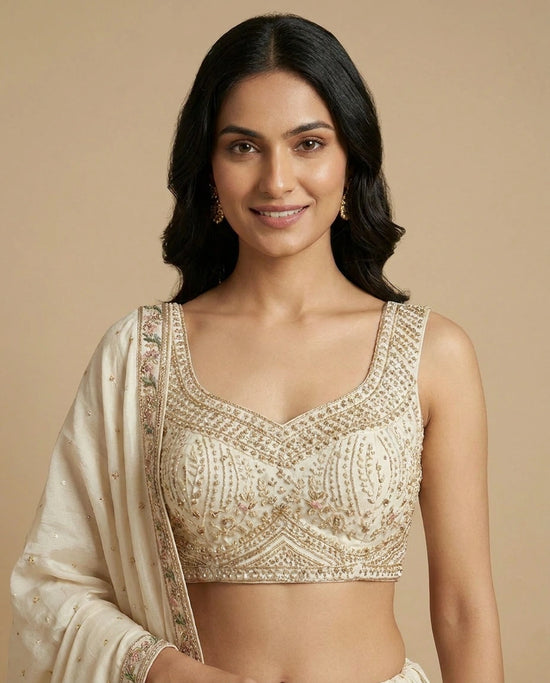 Tissue Croptop Lehenga - Rangoli India