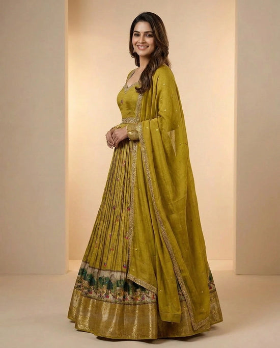 Dola Silk Anarkali Suit - Rangoli India