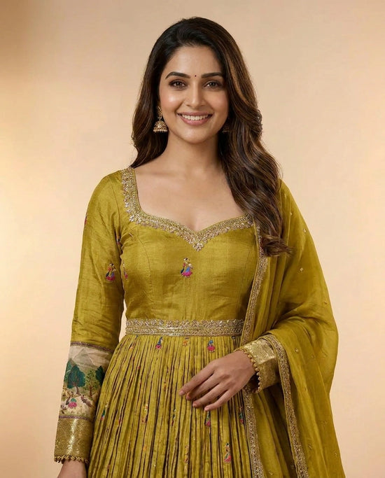 Dola Silk Anarkali Suit - Rangoli India