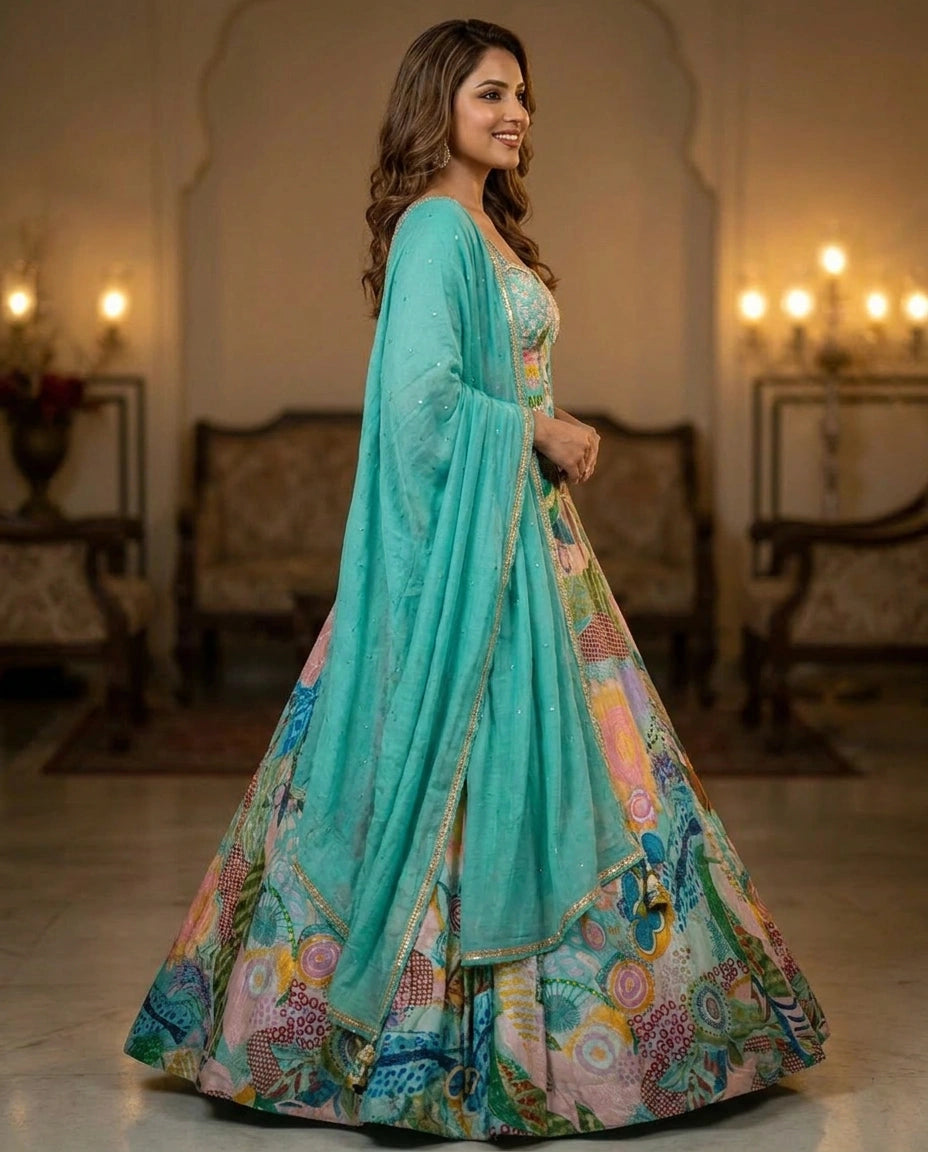 Crepe Silk Lehenga Corset - Rangoli India